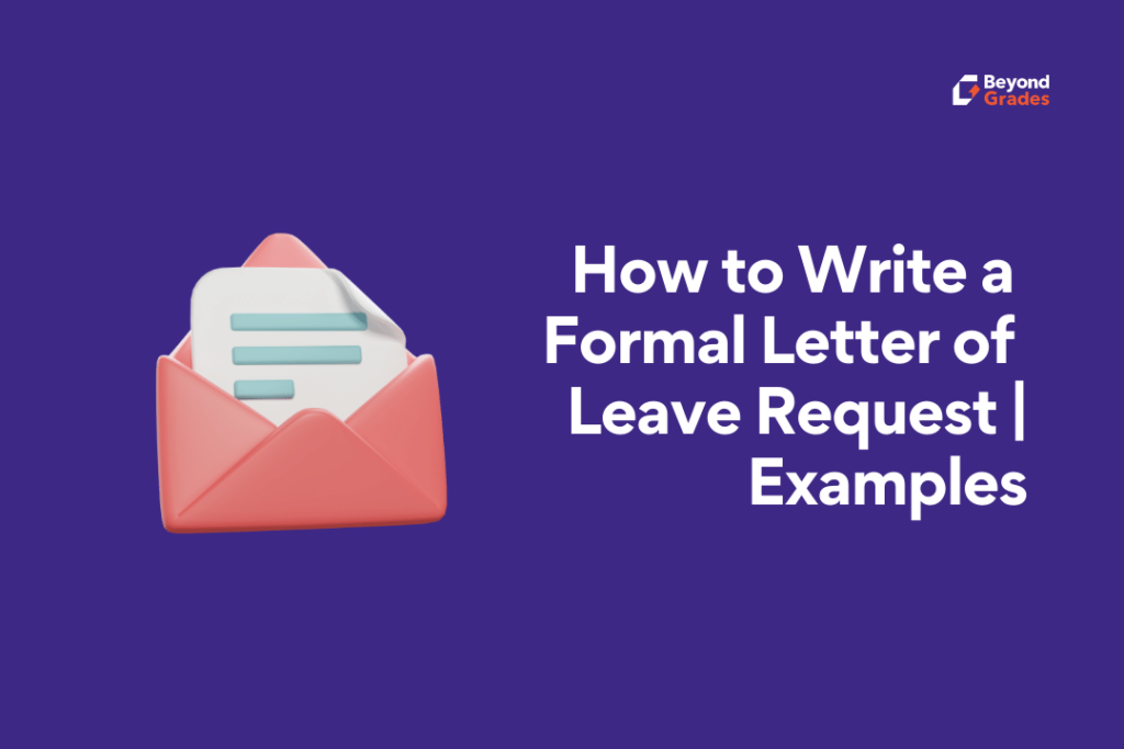 write formal letter leave request
