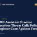 AMU Assistant Proctor Receives Threat Call; Police Register Case Against Two amu assistant proctor threat call fir civil lines