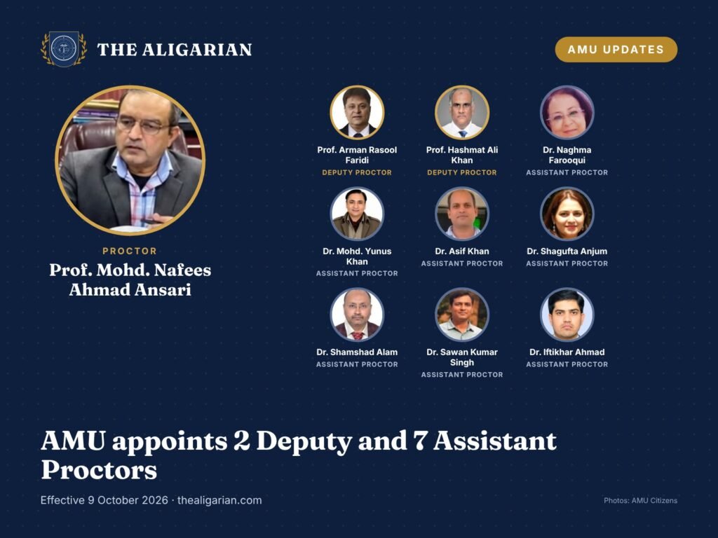 The Aligarian: AMU News, Alumni and Aligarh City AMU appoints 2 Deputy and 7 Assistant Proctors