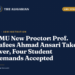 AMU New Proctor: Prof. Nafees Ahmad Ansari Takes Over, Four Student Demands Accepted AMU New Proctor: Prof. Nafees Ahmad Ansari Takes Over, Four Student Demands Accepted