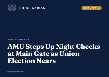 AMU Steps Up Night Checks at Main Gate as Union Election Nears amu night security checks main gate union election