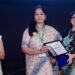 Prof. Nishat Afroz of the Department of Pathology, JNMC, AMU, receiving a memento at UP PATHCON 2026 in Kanpur