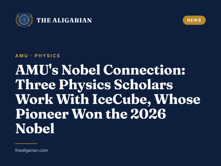 amu physics scholars icecube nobel prize 2026 francis halzen
