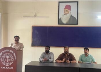 Sir Syed Day 2026: Kerala scholar traces Sir Syed's influence on the Kerala Renaissance at AMU Dr Azees Tharuvana speaking on Sir Syed Ahmad Khan and the Kerala Renaissance at the Department of Modern Indian Languages, AMU