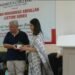 Prof. Farhat Hasan being felicitated by Women's College Principal Prof. Shagufta Imtiaz at the Sheikh Mohammad Abdullah Lecture, AMU