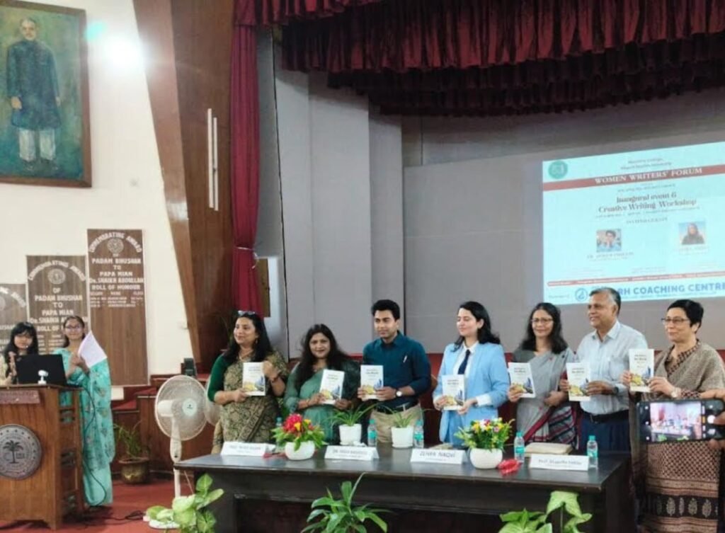 AMU Women's College Launches Women Writers' Forum With Creative Writing Workshop Guests launching Dr Nazish Begum's book at the Women Writers' Forum, Women's College, AMU
