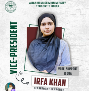 Irfa Khan, AMUSU 2026-27 candidate