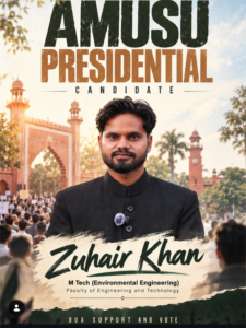 Mohammad Zuhair, AMUSU 2026-27 candidate