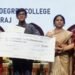 AMU Law Student Mohammad Suhaib Wins Damodarshree National Award for Best Undergraduate Essay AMU law student Mohammad Suhaib receiving the Damodarshree National Award in Prayagraj