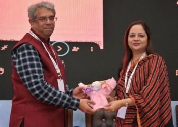Prof. Fatima Khan of JNMC, AMU, at ASPICON 2026 at AIIMS Bathinda