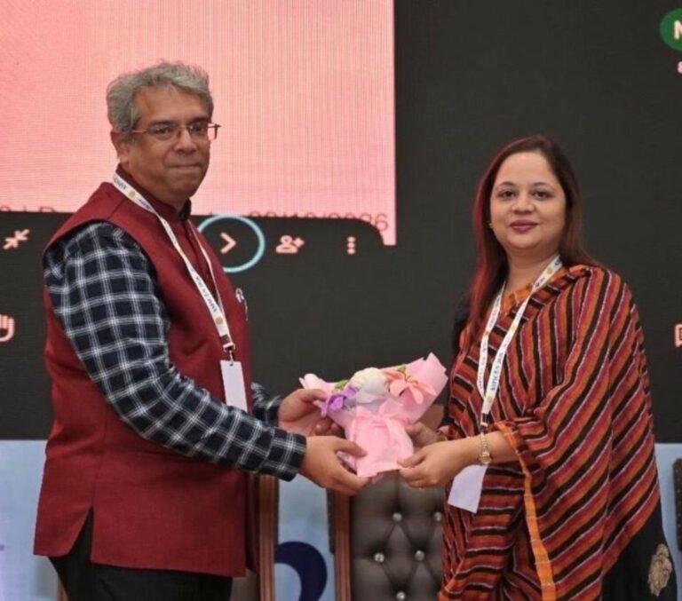 Prof. Fatima Khan of JNMC, AMU, at ASPICON 2026 at AIIMS Bathinda