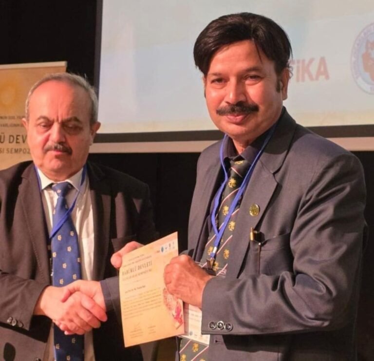 The Aligarian: AMU News, Alumni and Aligarh City Prof. M. Waseem Raja being felicitated at the International Symposium on the Mughal Empire in Istanbul