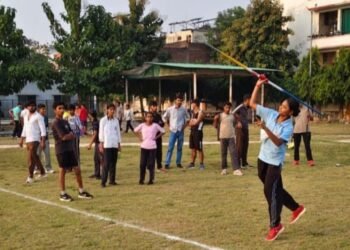 AMU ABK High School's Sukrati Gautam wins javelin silver, heads to nationals in Hyderabad Sukrati Gautam of AMU ABK High School throwing the javelin